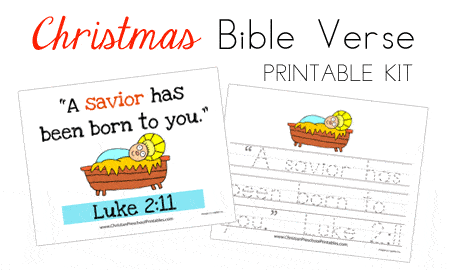 Christmas Bible Printables - Christian Preschool Printables