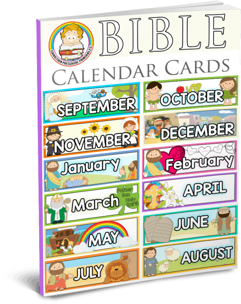 Bible Calendar Printables - Christian Preschool Printables