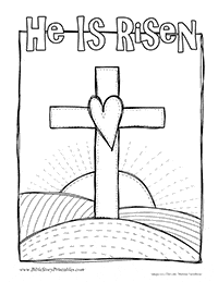 Easter Bible Coloring Pages - Christian Preschool Printables