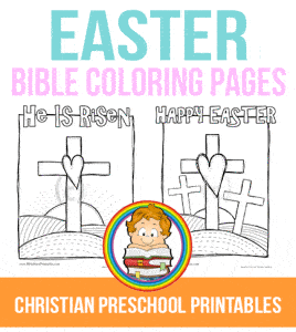 EasterColoringPin - Christian Preschool Printables