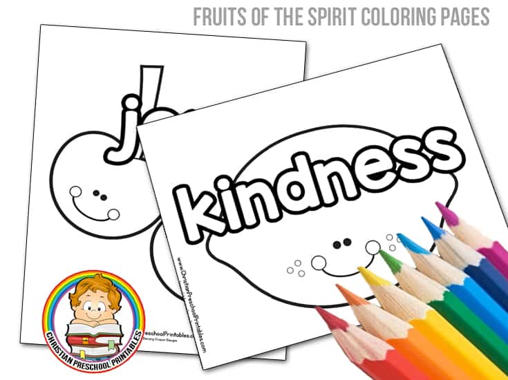 coloring pages fruit of the spirit