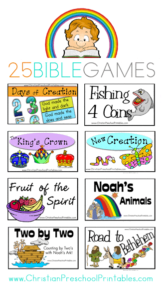 Bible File Folder Games - Christian Preschool Printables