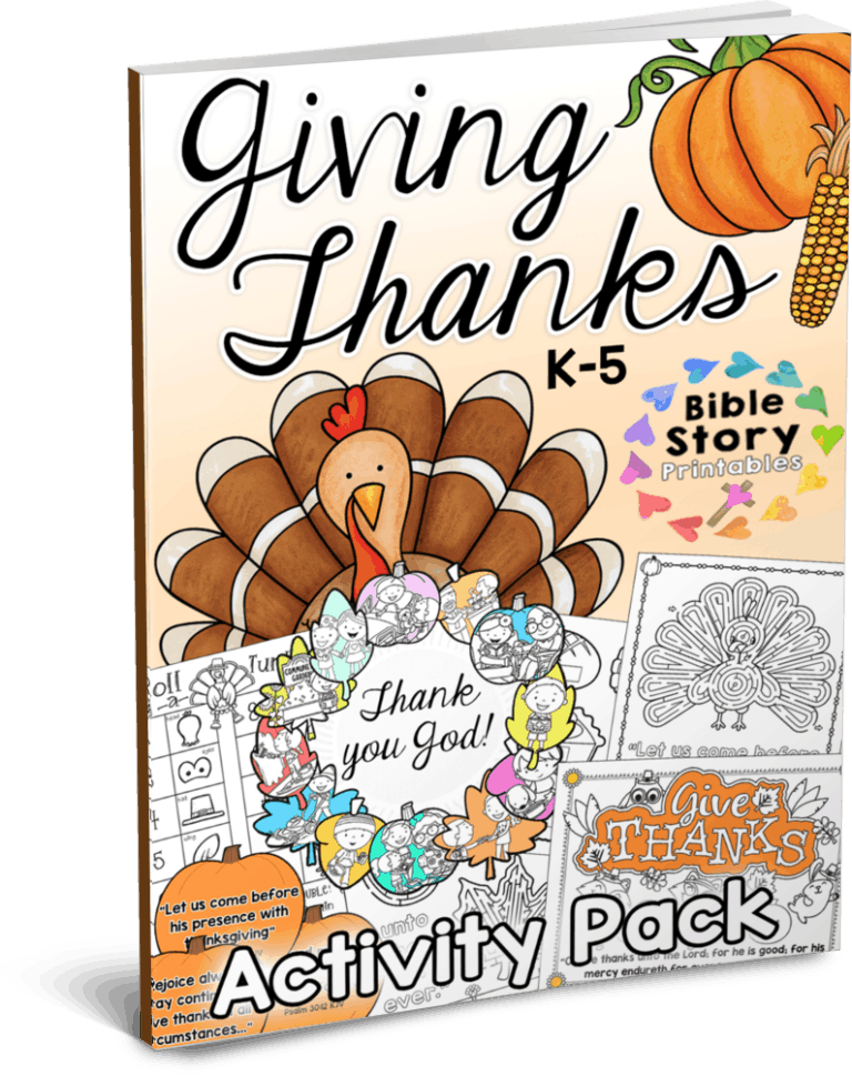 Thanksgiving Bible Coloring Pages - Christian Preschool Printables