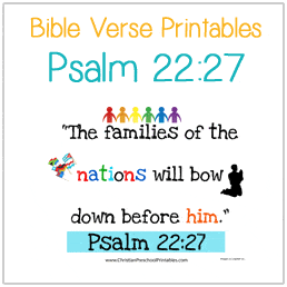 Preschool Bible Verse Printables - Christian Preschool Printables
