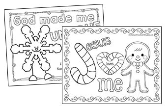 Christmas Bible Coloring Pages - Christian Preschool Printables