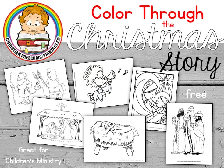 nativity scene bible coloring pages  christian preschool