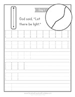 Days of Creation Worksheets - Christian Preschool Printables