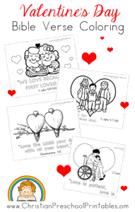 ValentinesDayColoringPin2 - Christian Preschool Printables