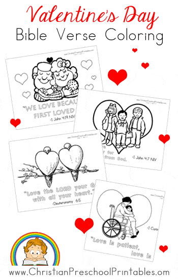 valentine's day bible coloring pages  christian preschool