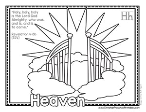 8400 Bible Coloring Pages Heaven  Images