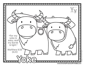 Free Bible ABC Coloring Pages - Christian Preschool Printables