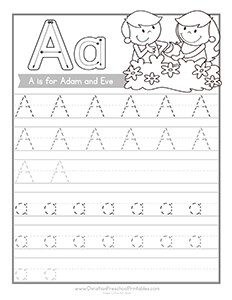 Free Bible Handwriting Pages - Christian Preschool Printables