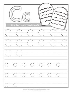 Free Bible Handwriting Pages - Christian Preschool Printables