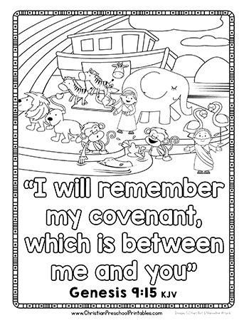 Noahs Ark Preschool Printables Christian Preschool Printables - Coloringweb