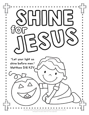 Halloween Harvest Bible Printables Christian Preschool Printables