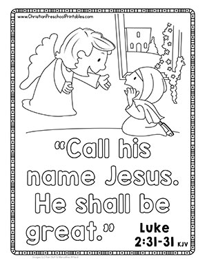 Download Christmas Bible Verse Printables - Christian Preschool Printables
