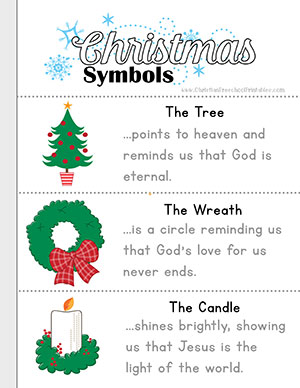 Symbols of Christmas Printables - Christian Preschool Printables