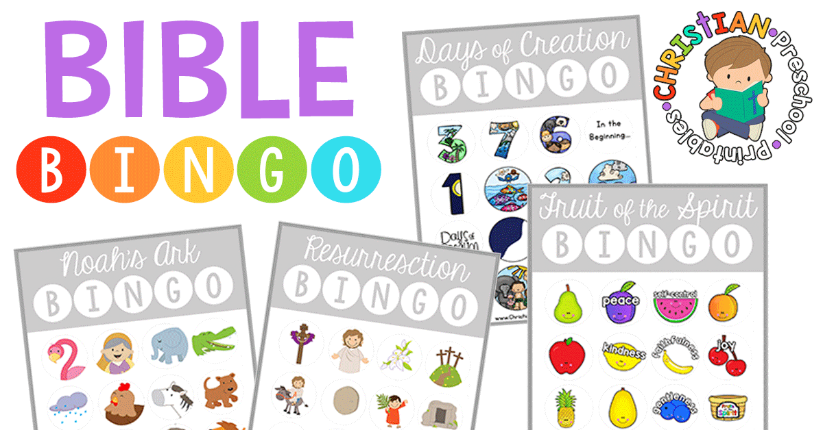 Bible Bingo Christian Preschool Printables