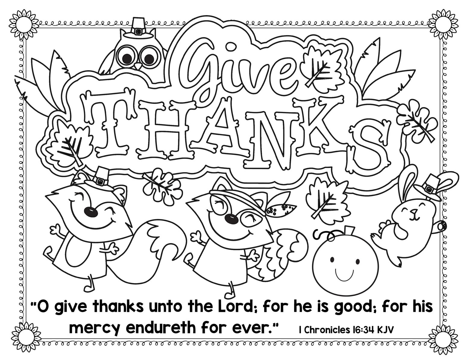 Free Bible Coloring Pages For Thanksgiving pctroubleexperience