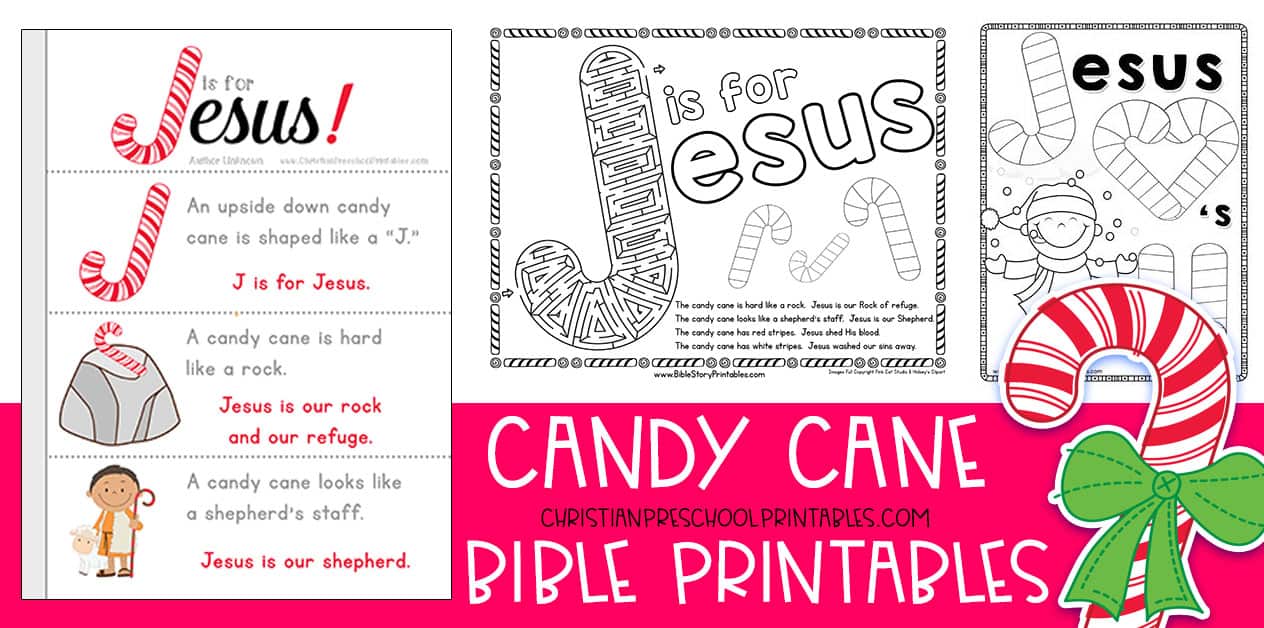 Candy Cane Bible Printables - Christian Preschool Printables