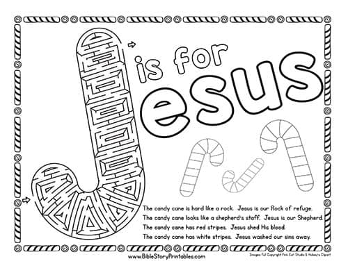 Candy Cane Bible Printables Christian Preschool Printables