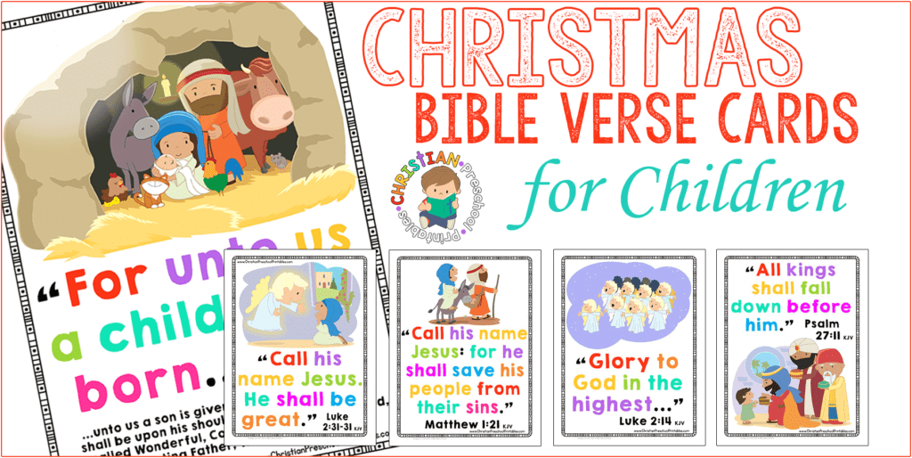 christmas bible verse printables  christian preschool