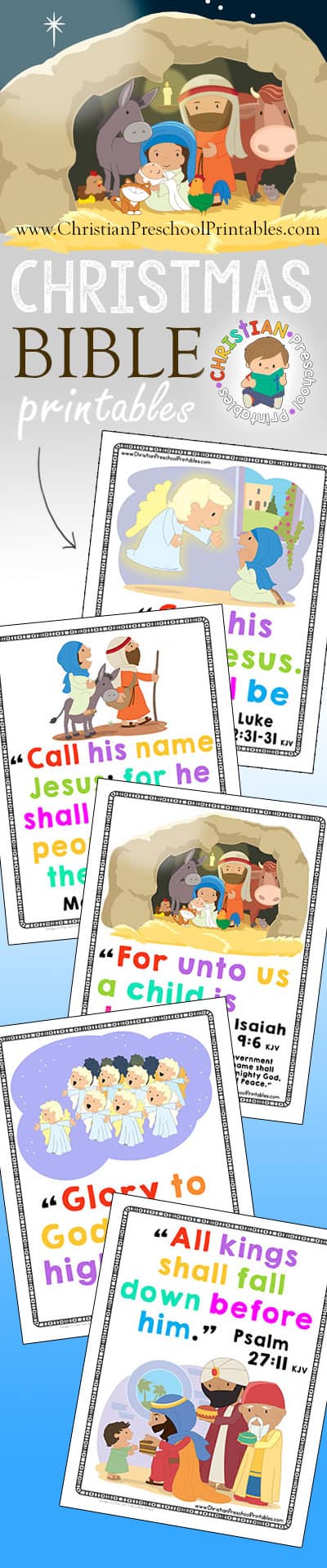 Christmas Bible Verse Printables Christian Preschool Printables Christmas Bible Verse Printables Christian Preschool Printables
