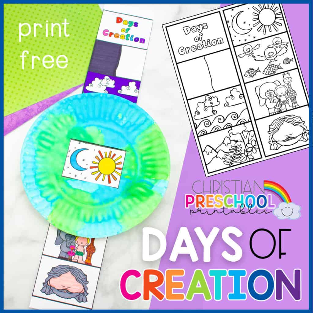 Days Of Creation Christian Preschool Printables