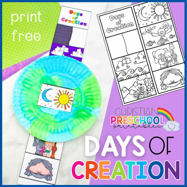 Creation Crafts for Preschoolers - Christian Preschool Printables