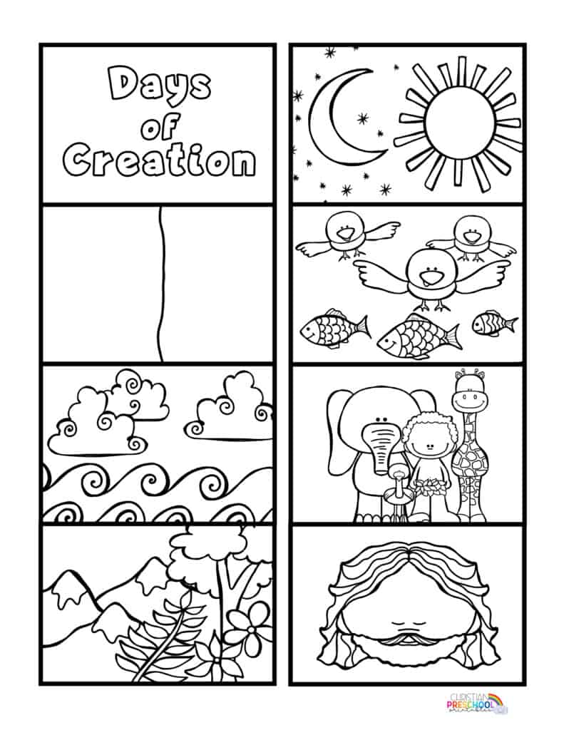 Days Of Creation Printable Pictures