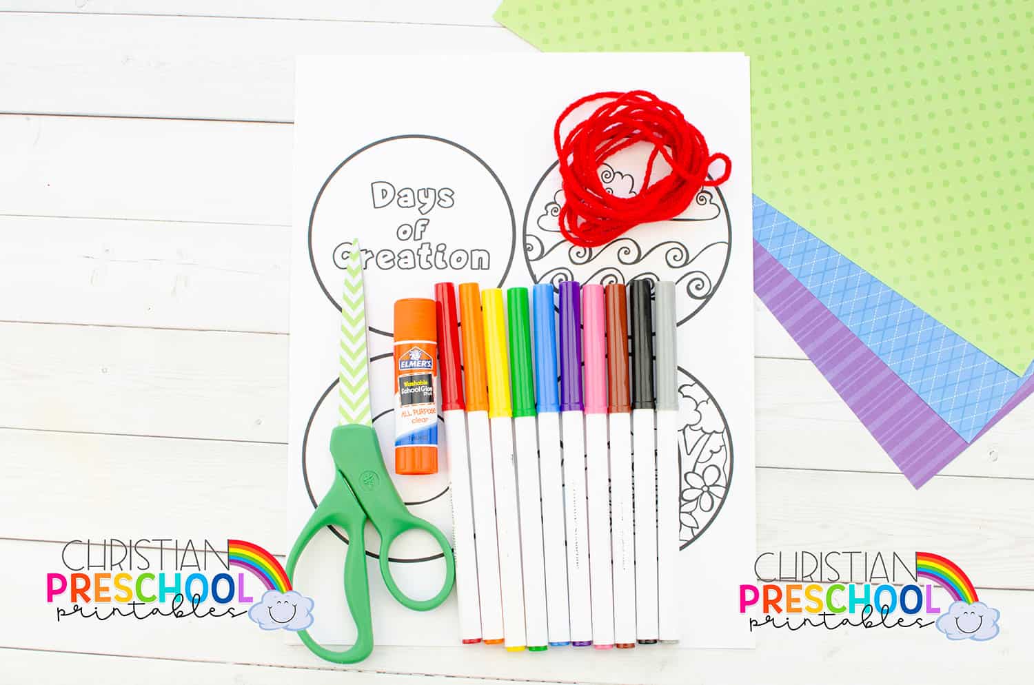 Free Printable Creation Craft for Kids - Christian Preschool Printables