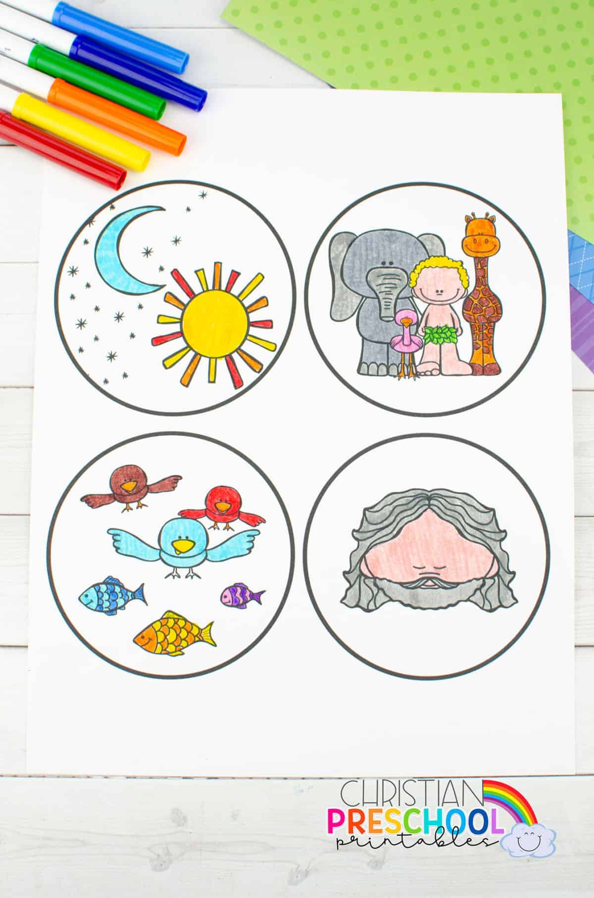 Free Printable Creation Craft for Kids - Christian Preschool Printables