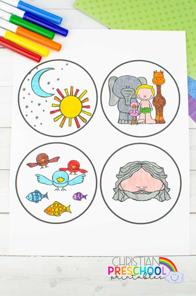 Free Printable Creation Craft for Kids - Christian Preschool Printables