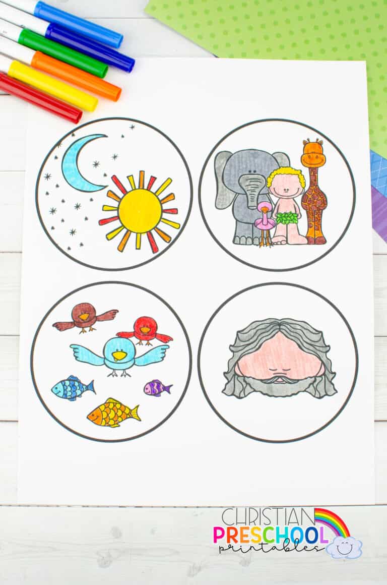 Free Printable Creation Craft for Kids - Christian Preschool Printables