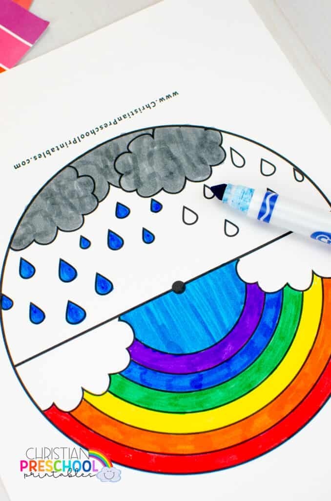 noah s ark craft spinner for kids christian preschool printables