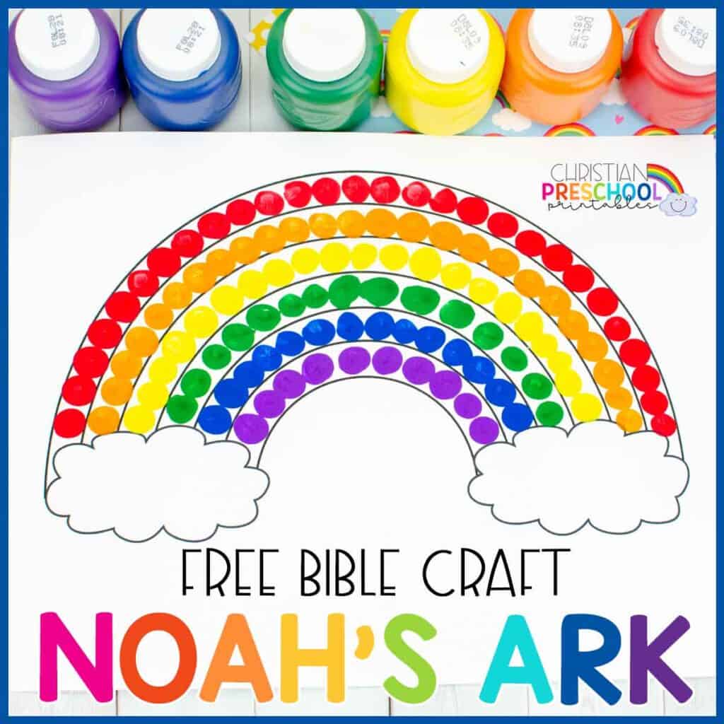 Rainbow Craft Preschool Themed Activity - Christian Preschool Printables