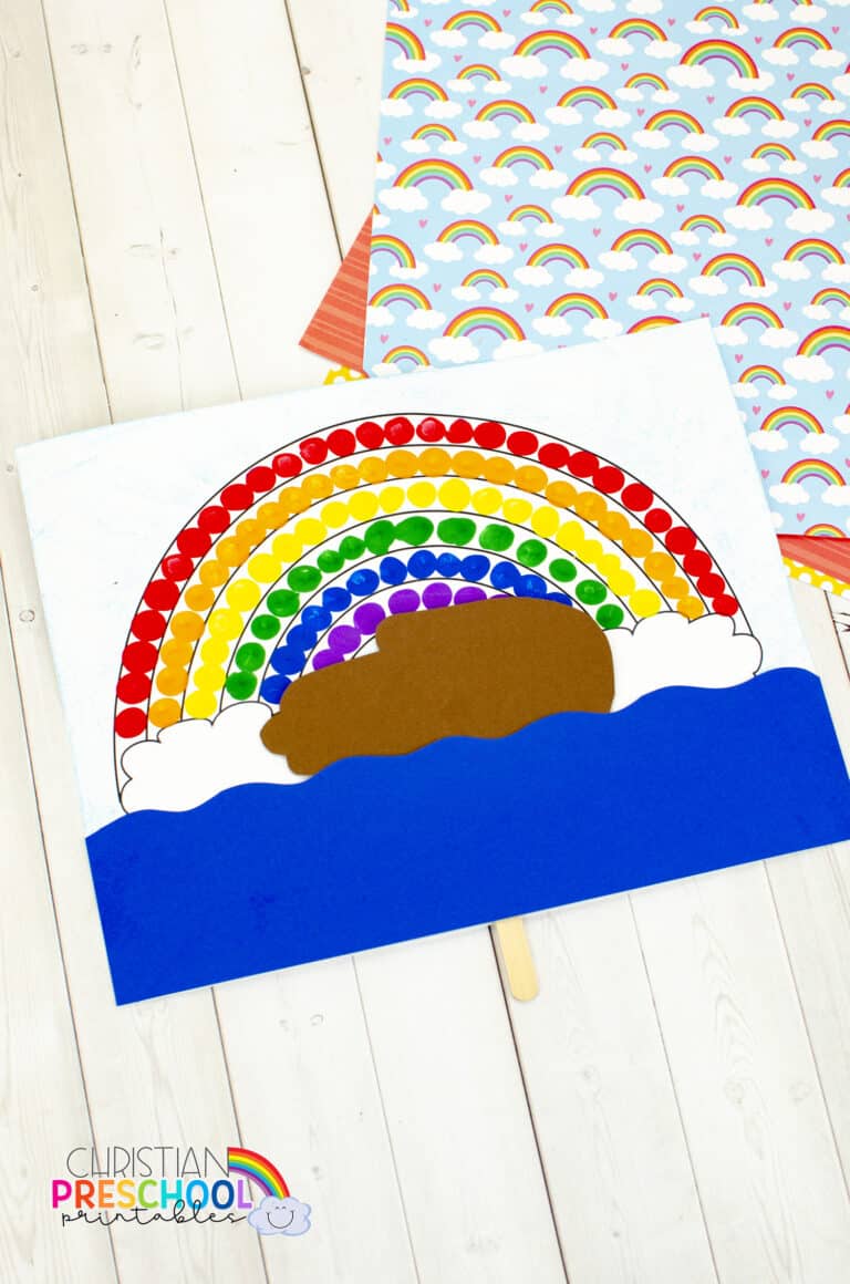 Rainbow Craft Preschool Themed Activity - Christian Preschool Printables