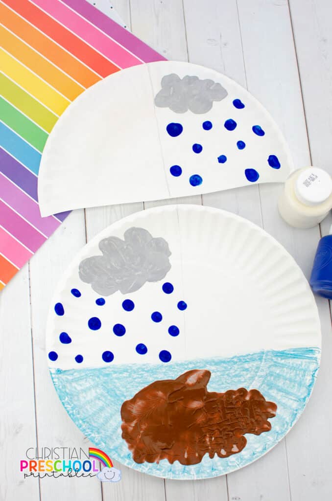 Noah's Ark Rainbow Craft for Kids - Christian Preschool Printables