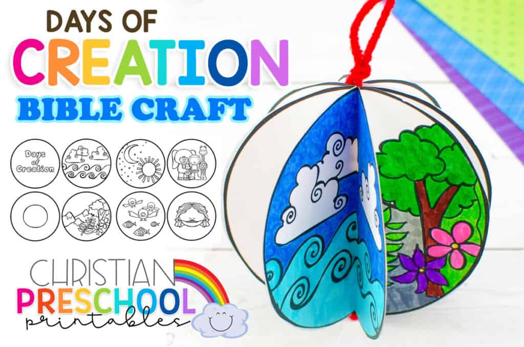 Printable 7 Days Of Creation Crafts