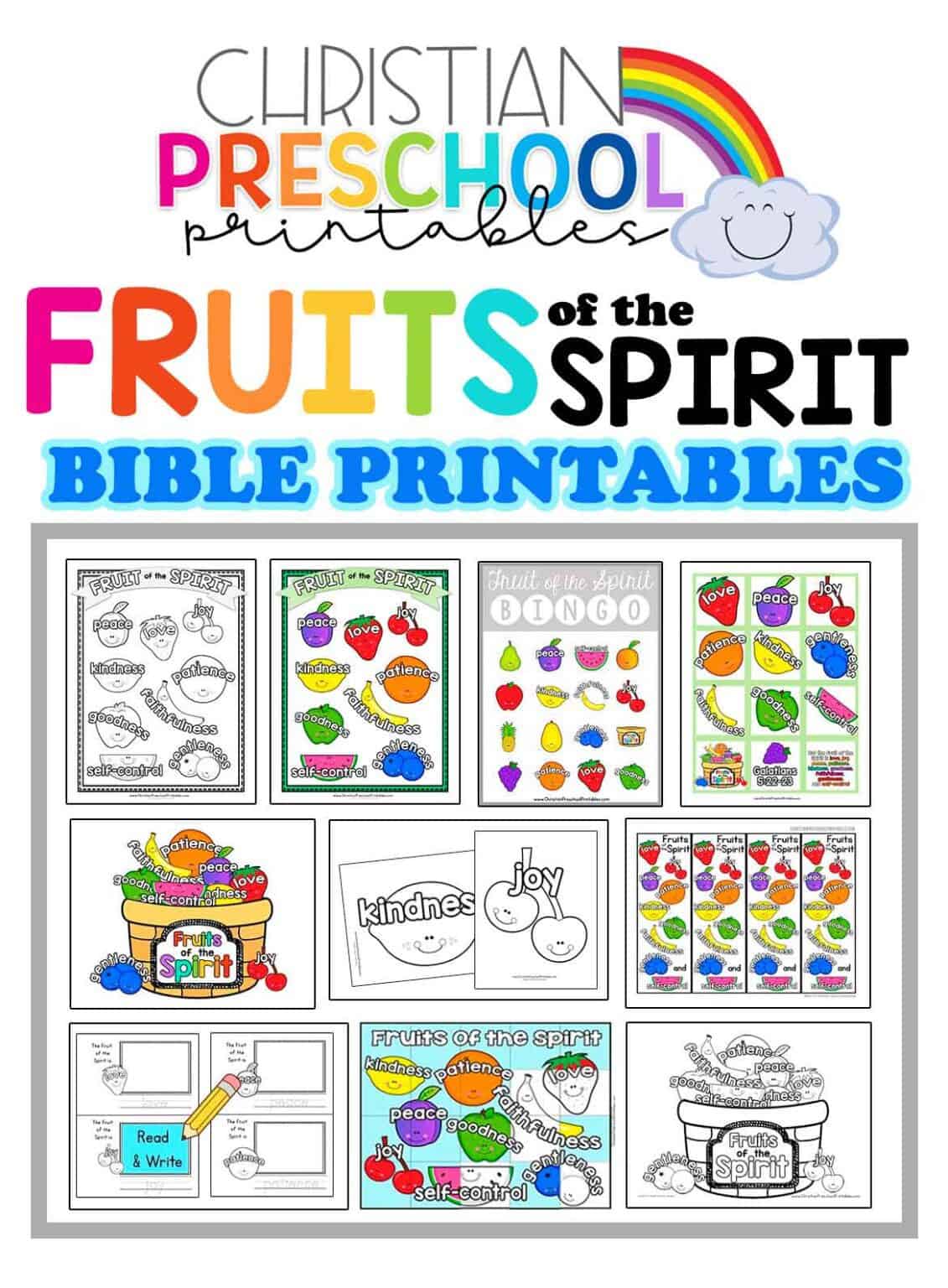 Fruit Of The Holy Spirit Worksheet