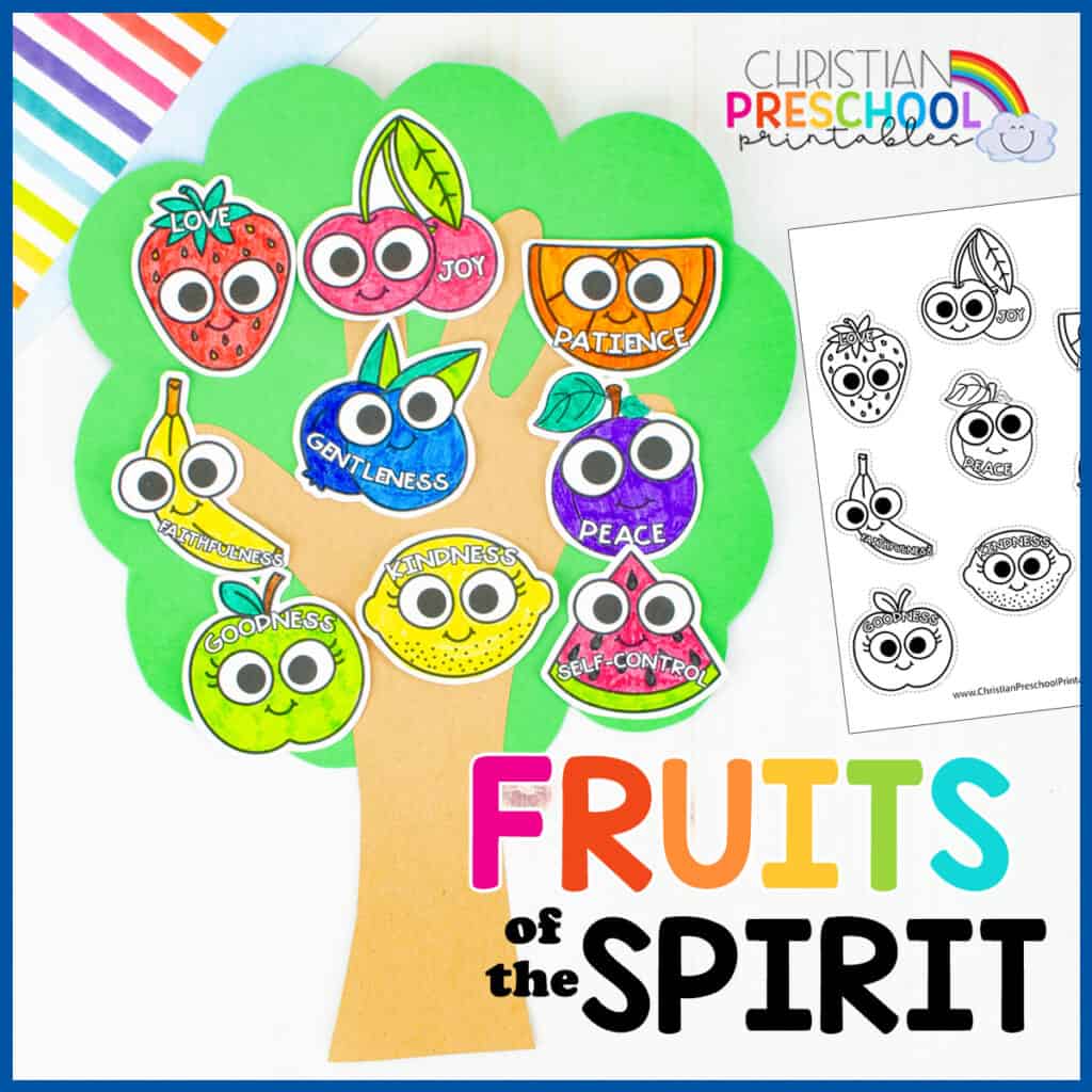 Fruit of the Spirit for Kids - Christian Preschool Printables