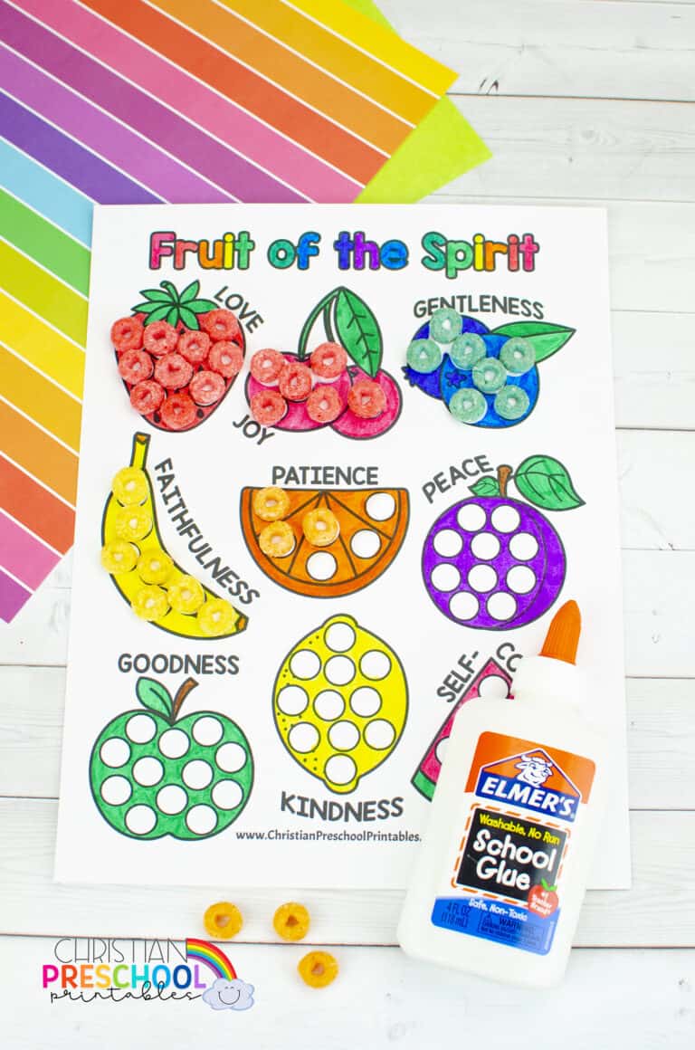 fruit of the spirit activity Archives Christian Preschool Printables