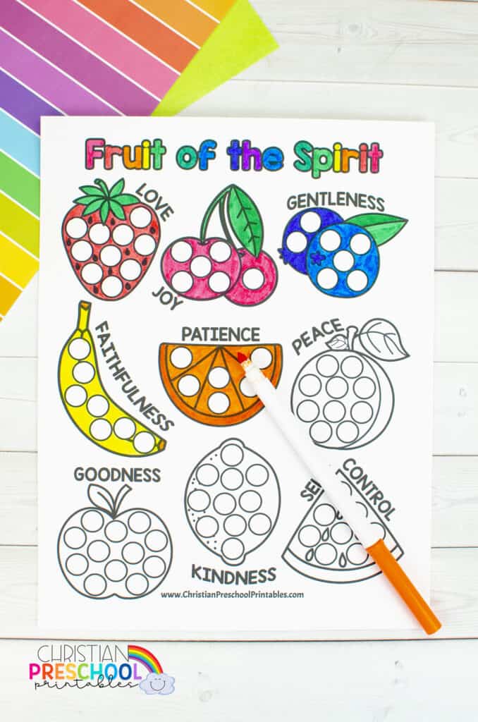 fruit of the spirit crafts for preschoolers