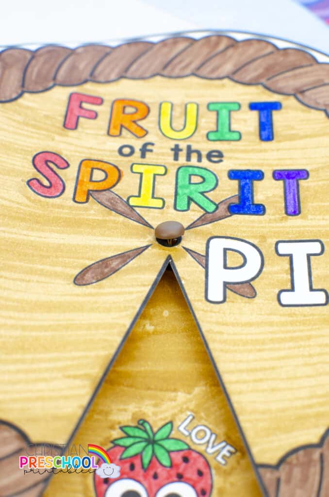 Fruits of the Holy Spirit Spinner Wheel (Teacher-Made)