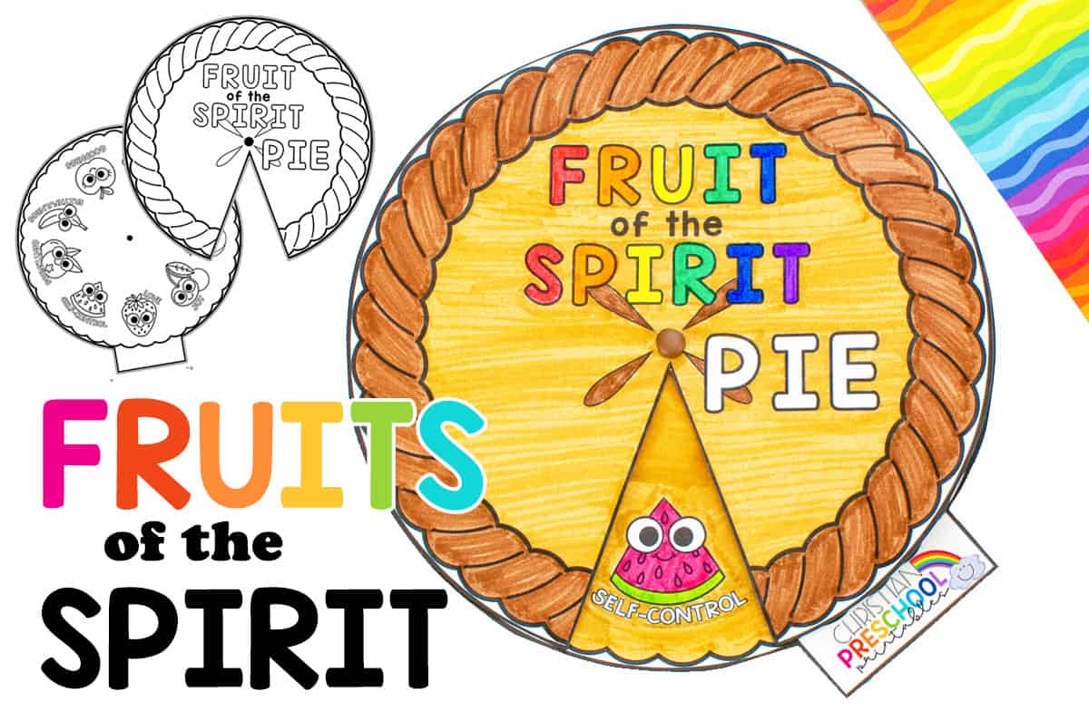 Fruit of the Spirit Bible Crafts for Kids Christian Preschool Printables