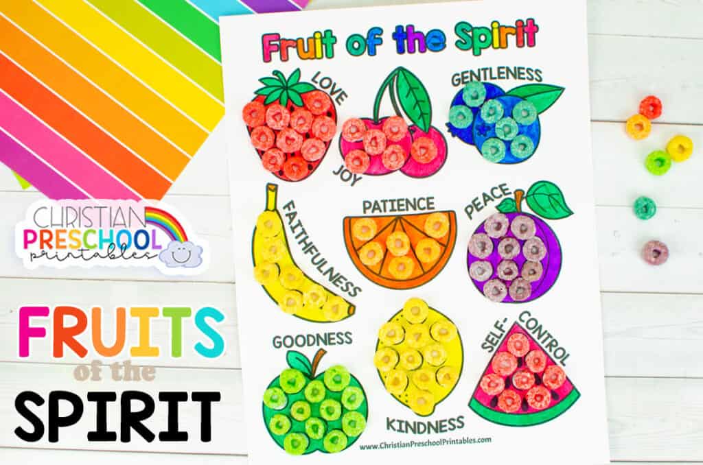 Fruit of the Spirit Bible Crafts for Kids - Christian Preschool Printables