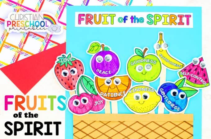 Fruit of the Spirit Bible Crafts for Kids - Christian Preschool Printables