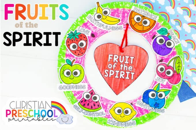 Fruit of the Spirit Bible Crafts for Kids - Christian Preschool Printables