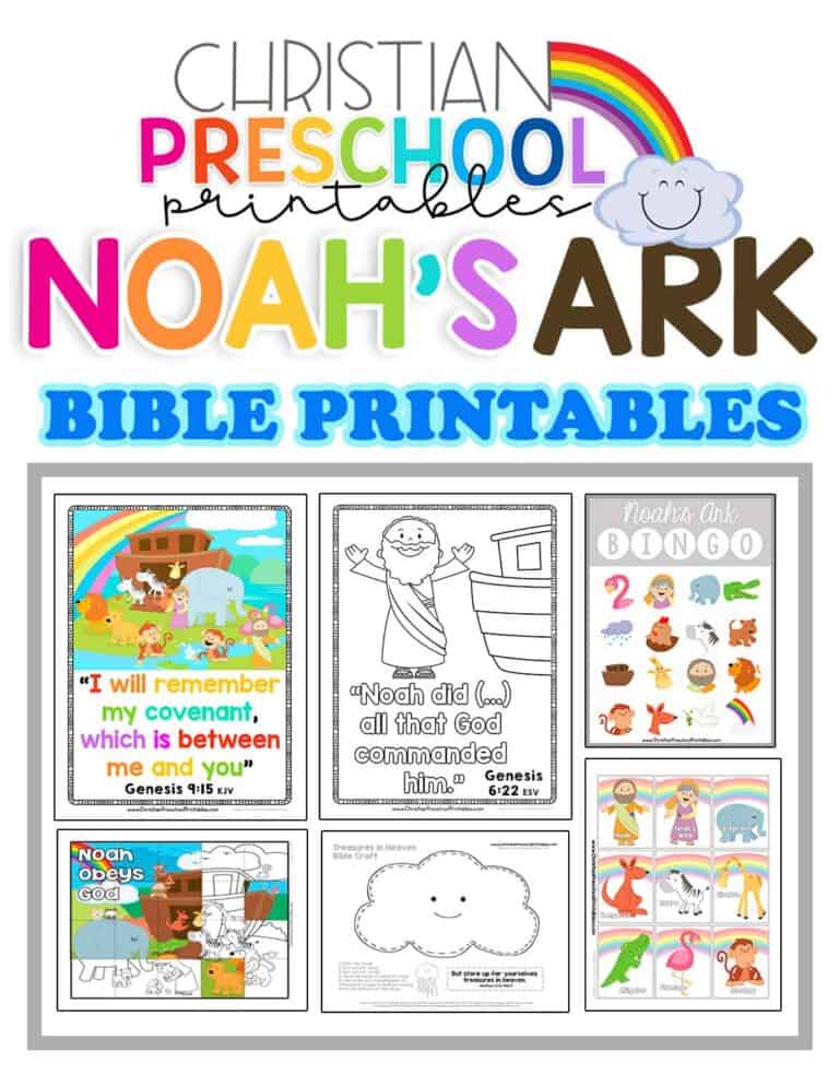 Noah #39 s Ark Preschool Printables Christian Preschool Printables