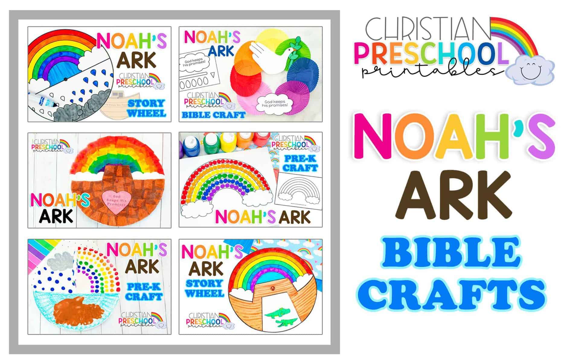 Noah's Ark Crafts Christian Preschool Printables